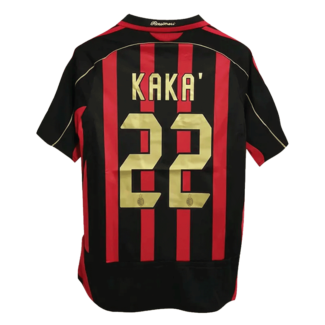 Tricouri Fotbal Vintage AC Milan KAKA' #22 Acasă 2006/07
