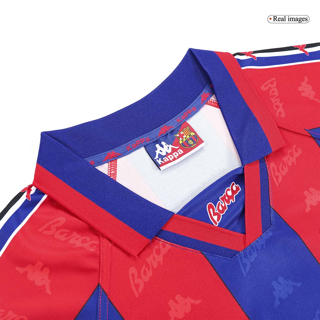 Tricouri Fotbal Vintage Barcelona Acasă 1996/97