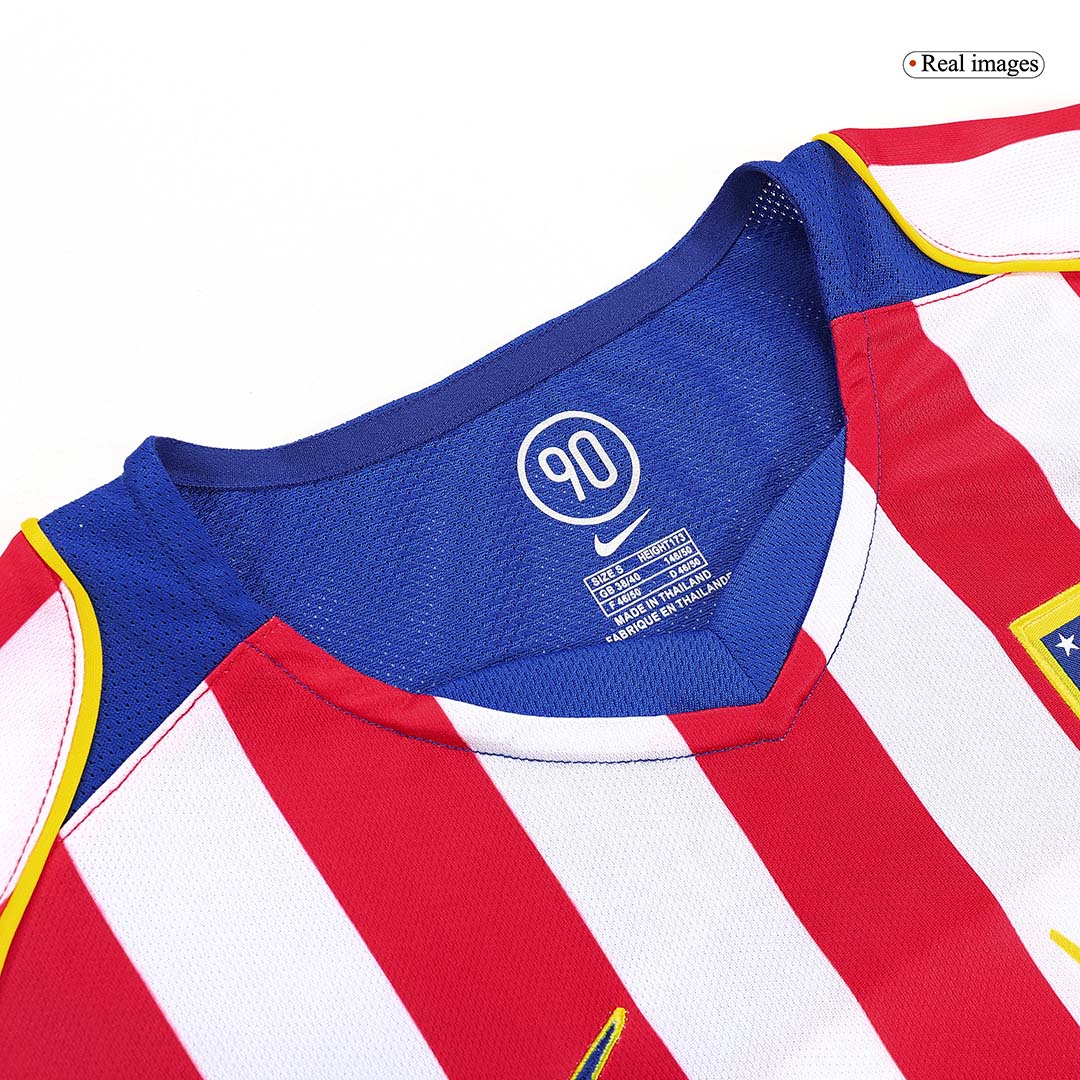 Tricouri Fotbal Vintage Atletico Madrid Acasă 2004/05