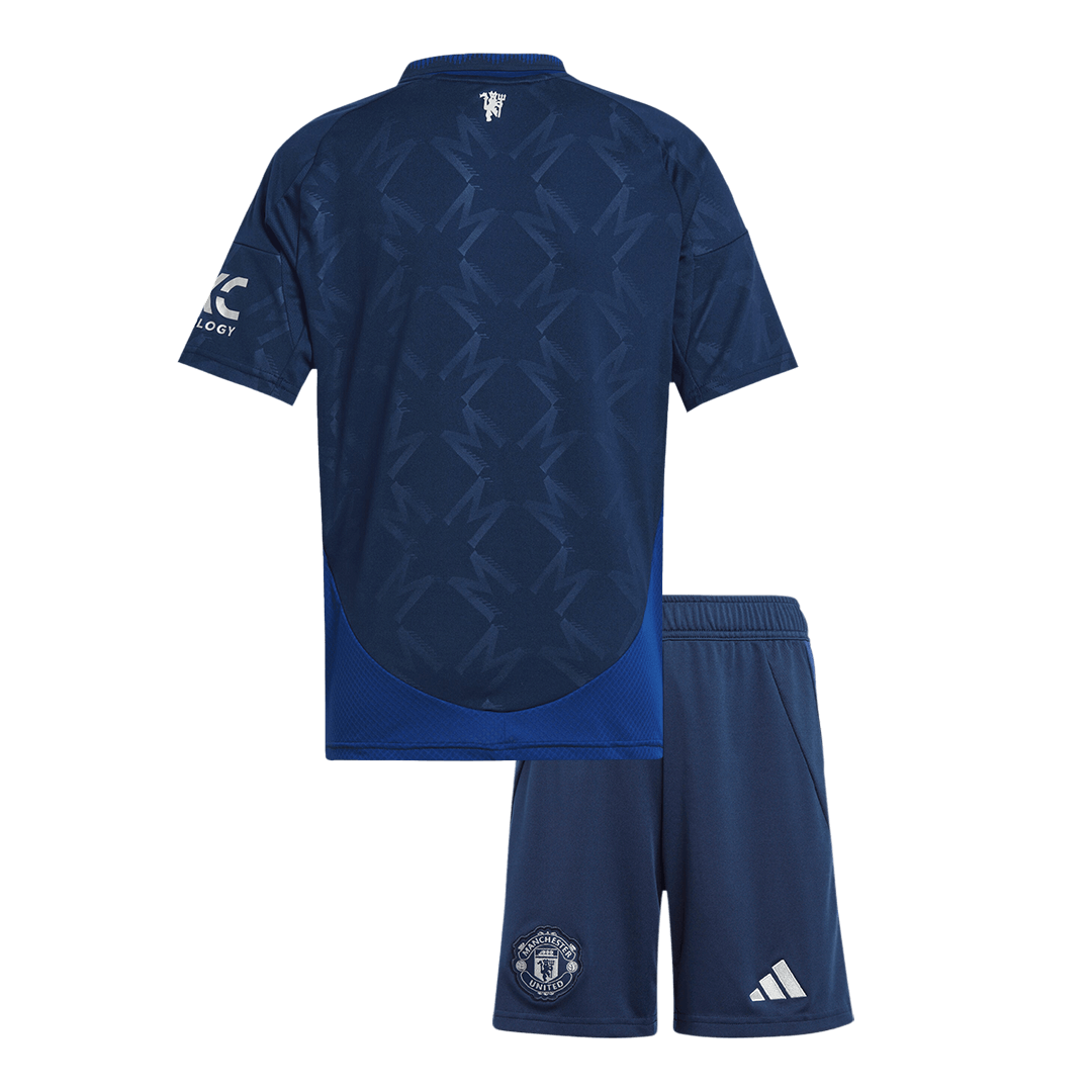 Set Tricouri Fotbal Manchester United Deplasare 2024/25 Pentru Copii