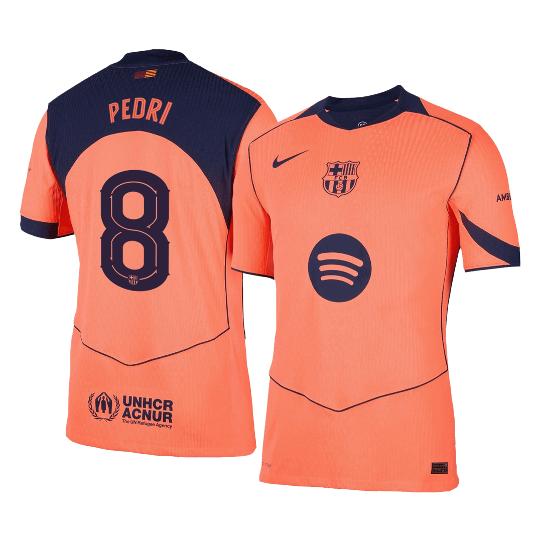Tricouri Fotbal Barcelona PEDRI #8 Treilea 2025/26 Authentic - UCL
