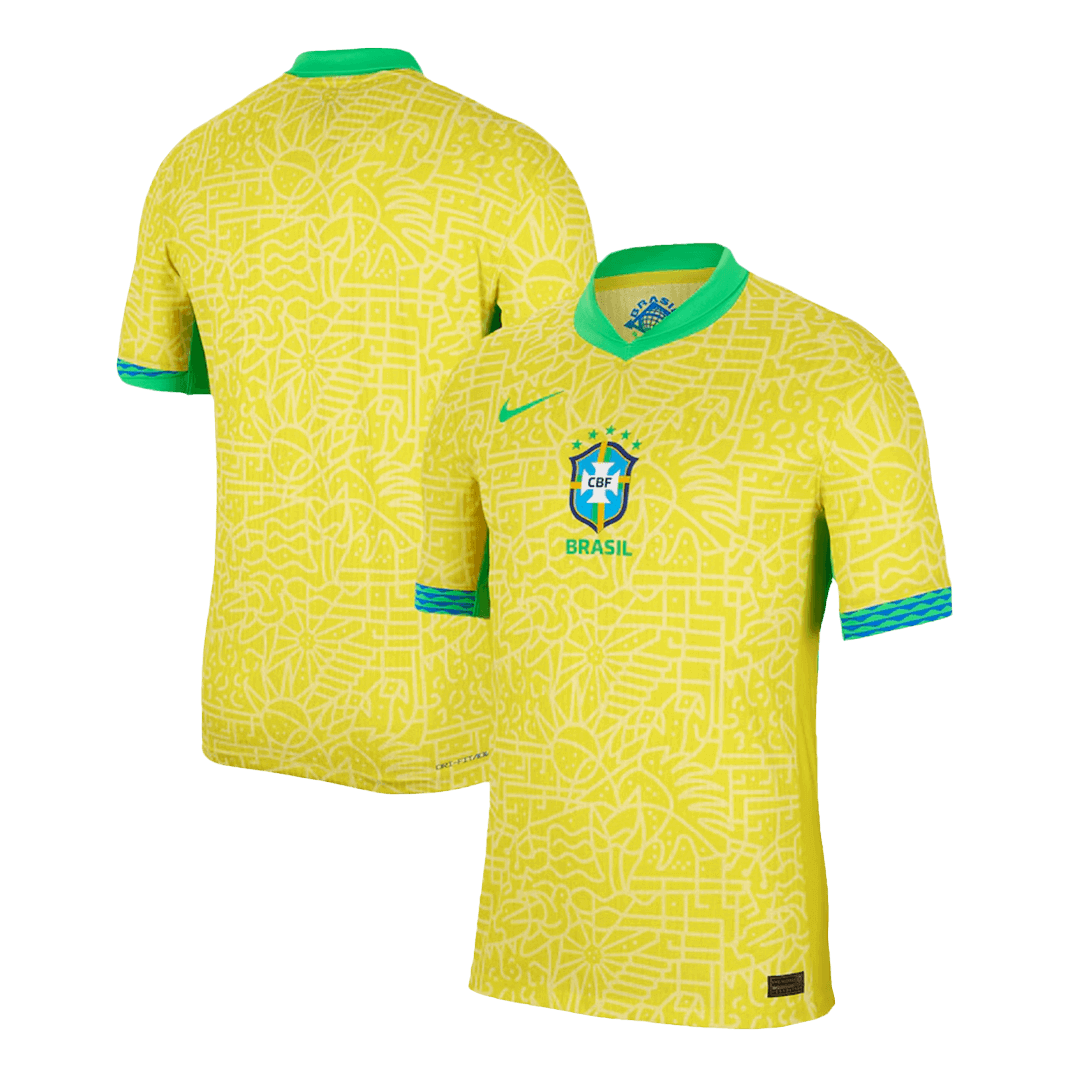 Tricouri Fotbal Brazilia Acasă 2024 Authentic