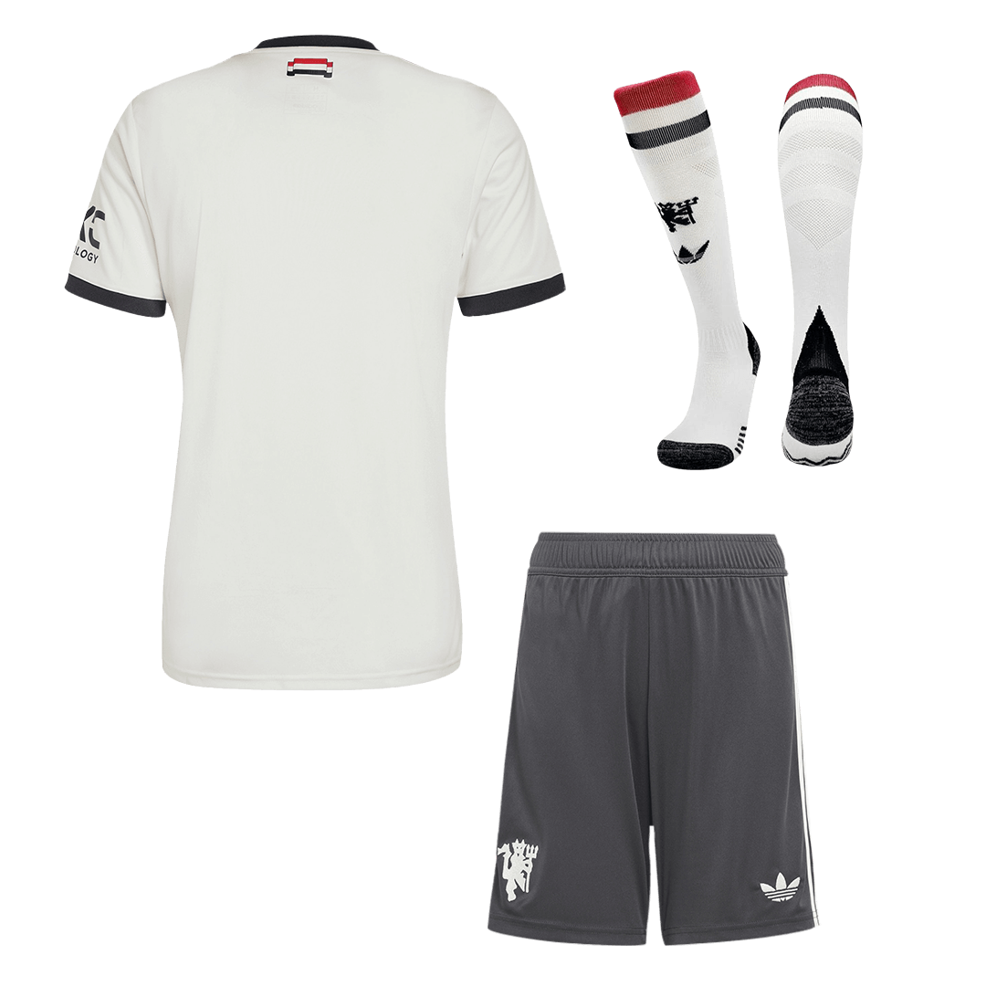 Set Tricouri Fotbal Manchester United Treilea 2024/25.
