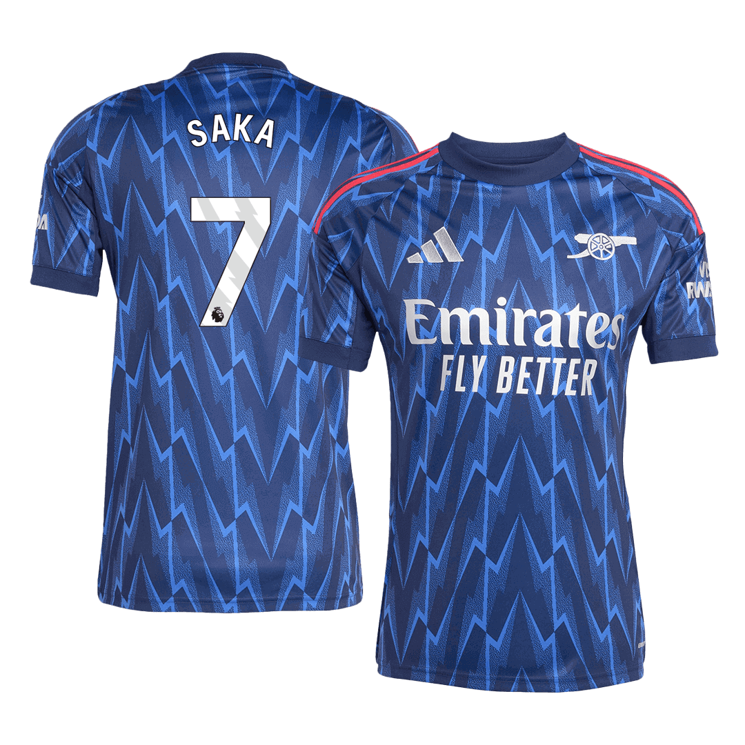 Tricouri Fotbal Arsenal SAKA #7 Deplasare 2025/26