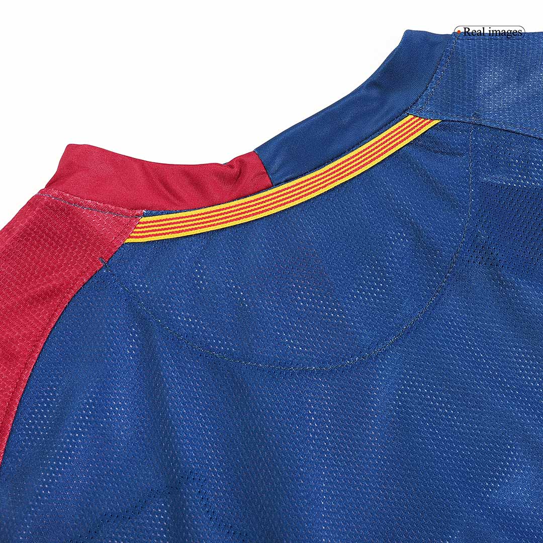 Tricouri Fotbal Vintage Barcelona Acasă 2008/09 - UCL Final