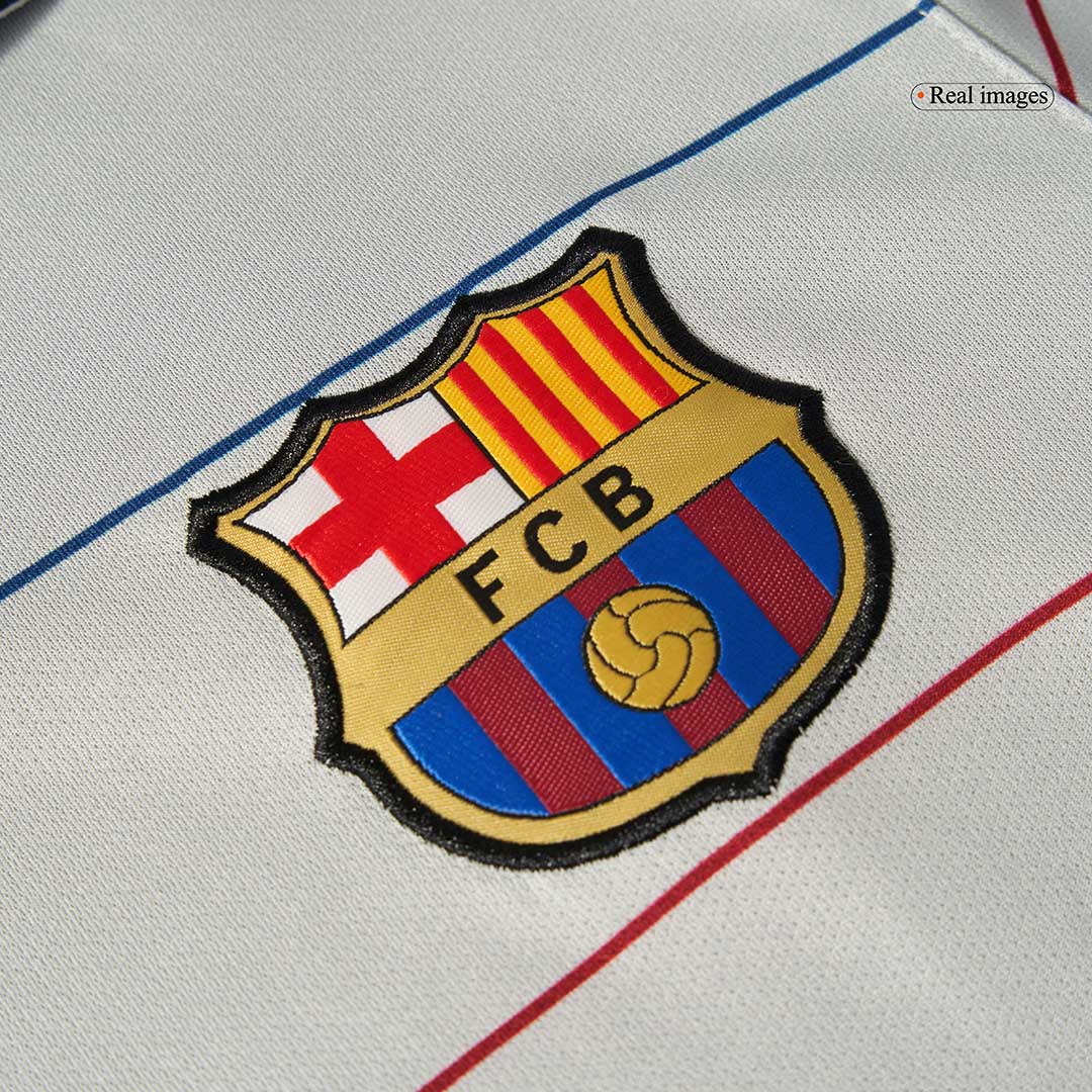 Tricouri Fotbal Vintage Barcelona Deplasare 2003/04