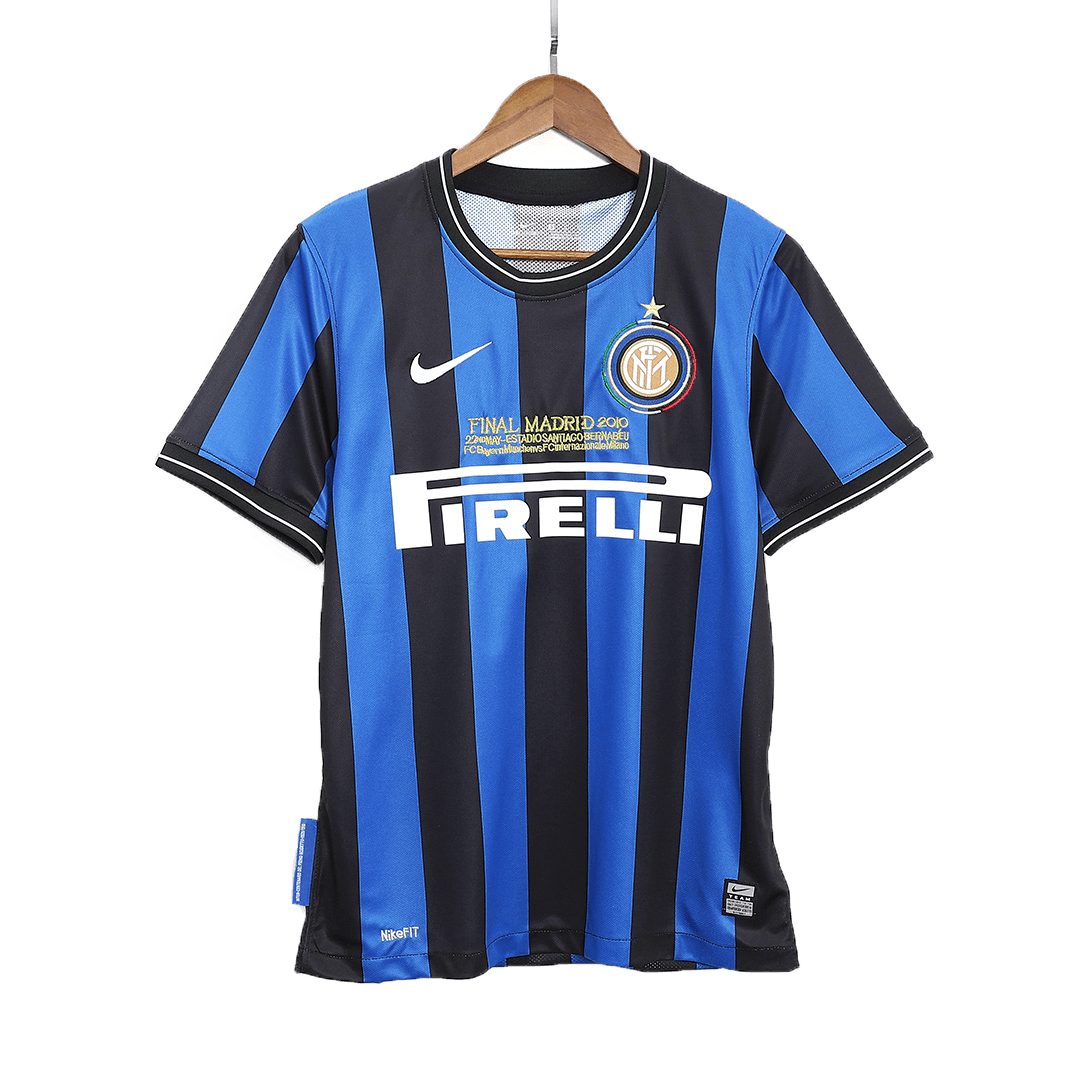 Tricouri Fotbal Vintage Inter Milano Acasă 2009/10 - UCL Final
