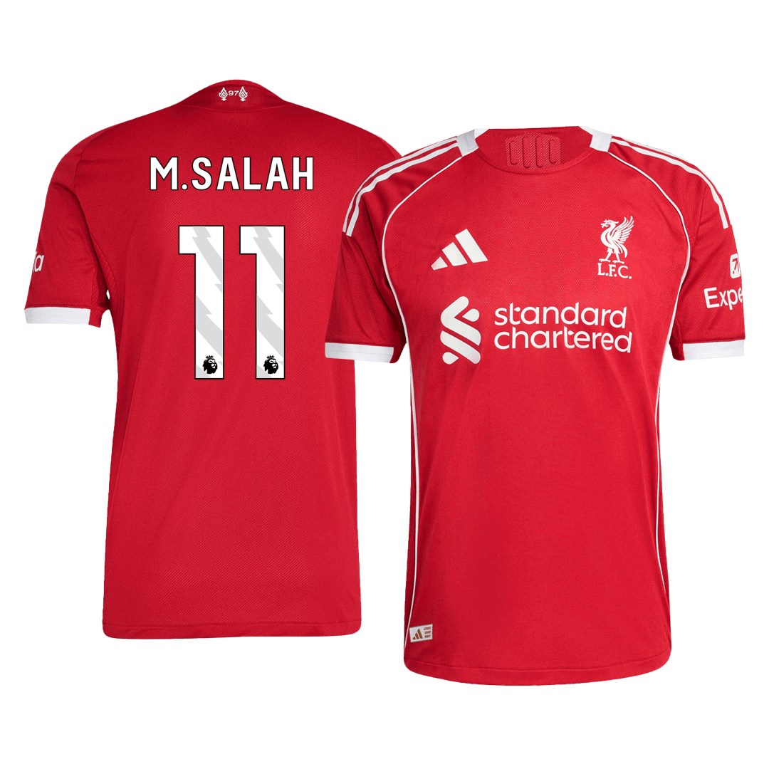 Tricouri Fotbal Liverpool M.SALAH #11 Acasă 2025/26 Authentic