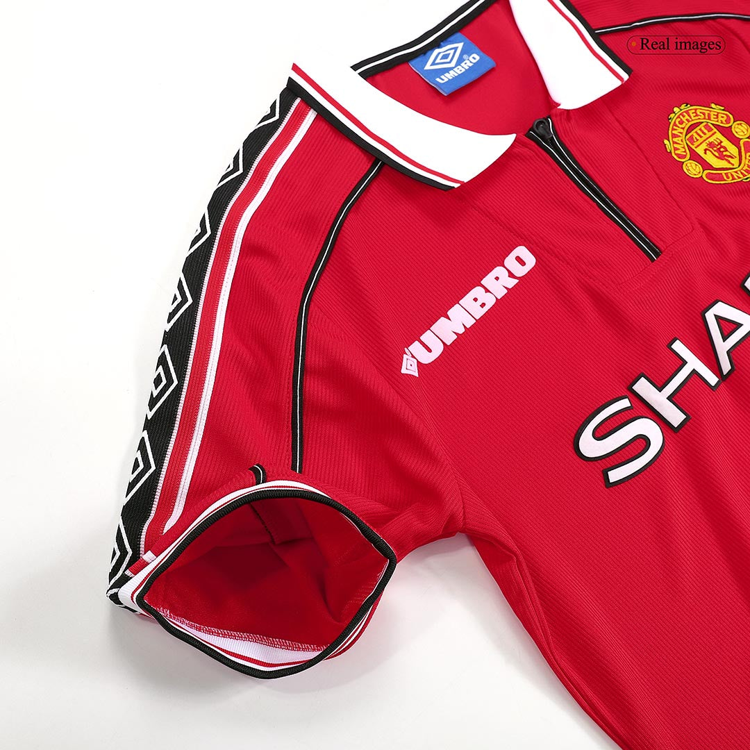 Tricouri Fotbal Vintage Manchester United Acasă 98/00