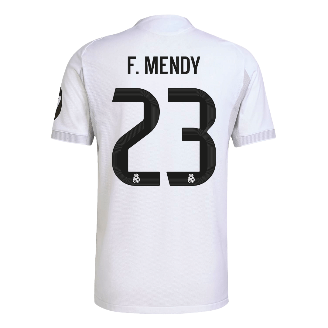 Tricouri Fotbal Real Madrid F.MENDY #23 Acasă 2025/26 Authentic