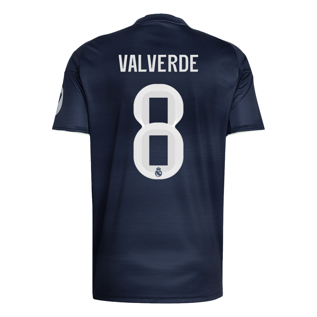 Tricouri Fotbal Real Madrid VALVERDE #8 Deplasare 2025/26