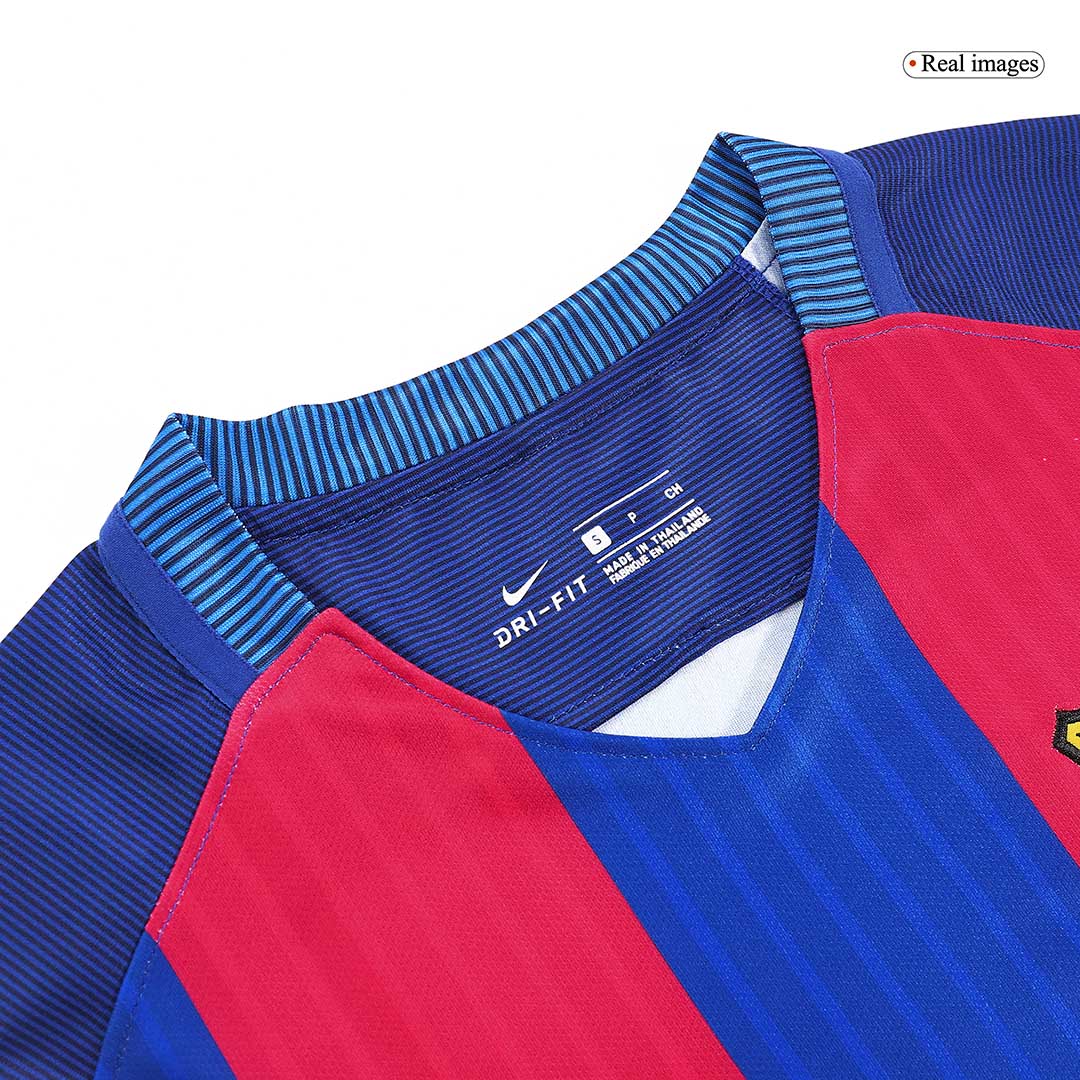 Tricouri Fotbal Vintage Barcelona Acasă 2016/17 (mărime mare)