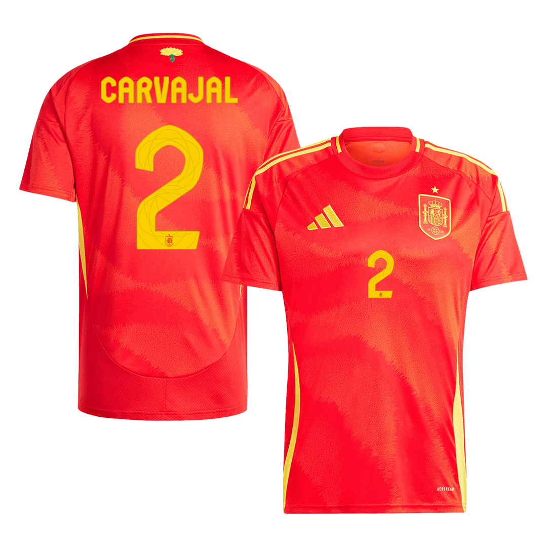 Tricouri Fotbal Spania CARVAJAL #2 Acasă 2024
