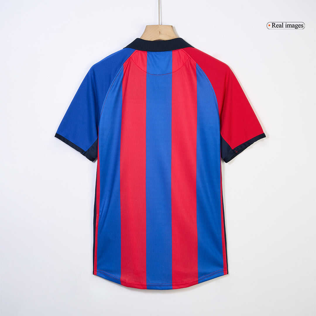 Tricouri Fotbal Vintage Barcelona Acasă 2001/02