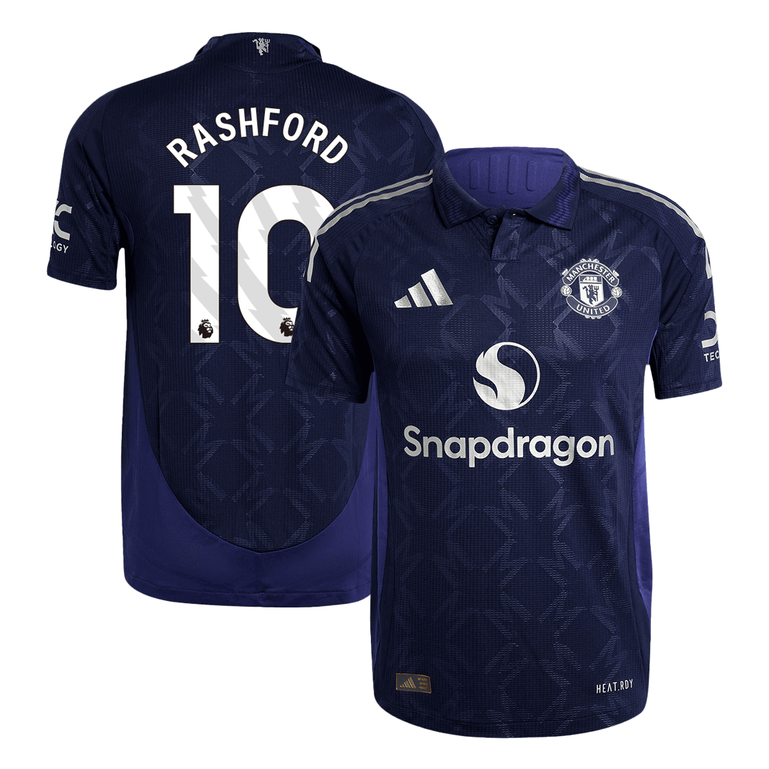 Tricouri Fotbal Manchester United RASHFORD #10 Deplasare 2024/25 Authentic