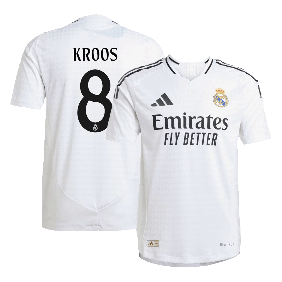 Tricouri Fotbal Real Madrid KROOS #8 Acasă 2024/25 Authentic