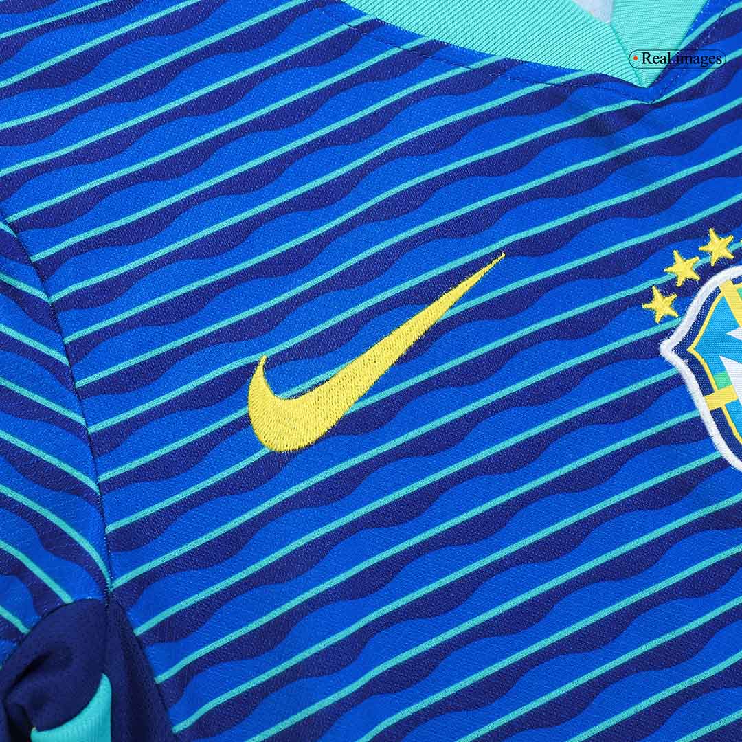 Set Tricouri Fotbal Brazilia Deplasare 2024 Pentru Copii