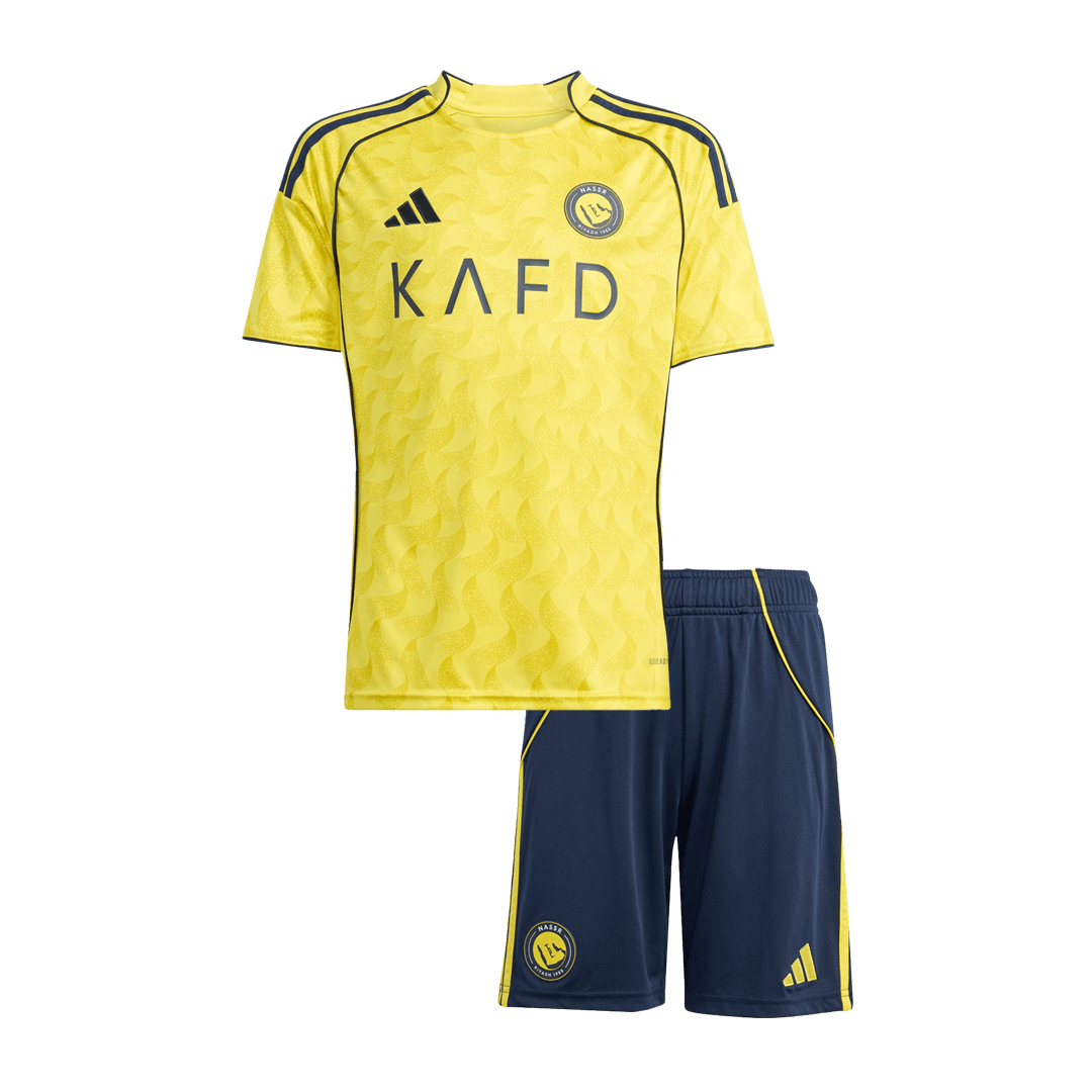 Set Tricouri Fotbal Al Nassr Acasă 2025/26 Pentru Copii