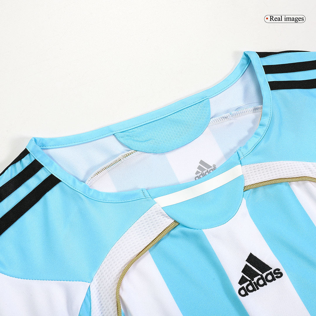Tricouri Fotbal Vintage Argentina MESSI #19 Acasă 2006