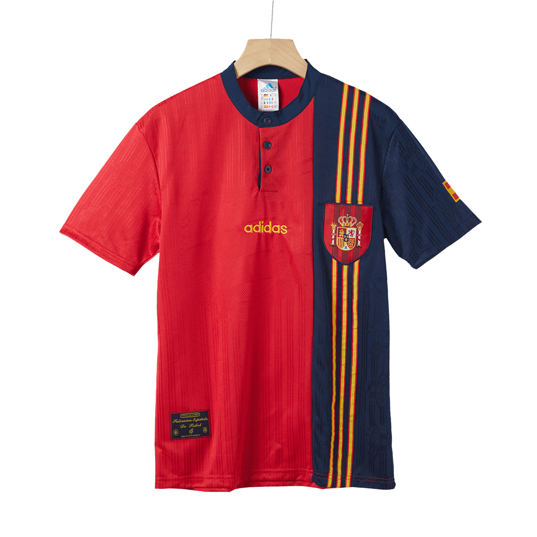 Tricouri Fotbal Vintage Spania Acasă 1996