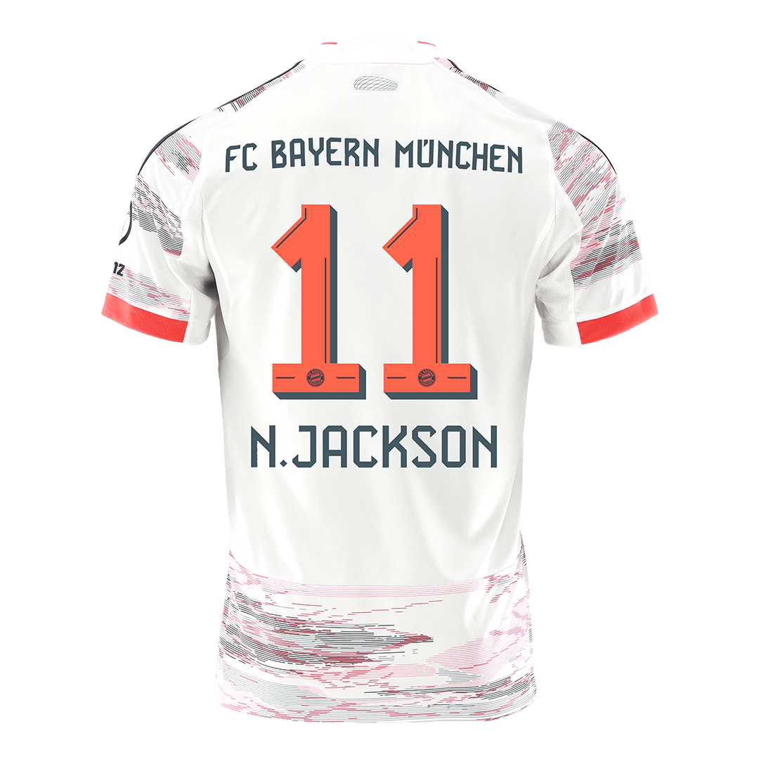 Tricouri Fotbal Bayern Munchen N.JACKSON #11 Deplasare 2025/26