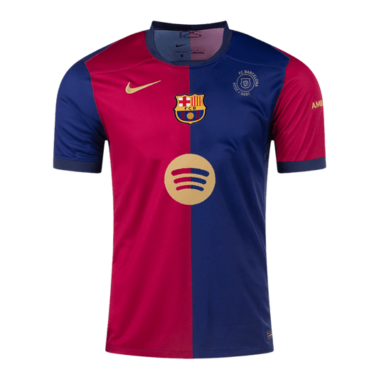 Tricouri Fotbal Barcelona Acasă 2024/25 - 125th Anniversary (Spotify Logo Without Text)