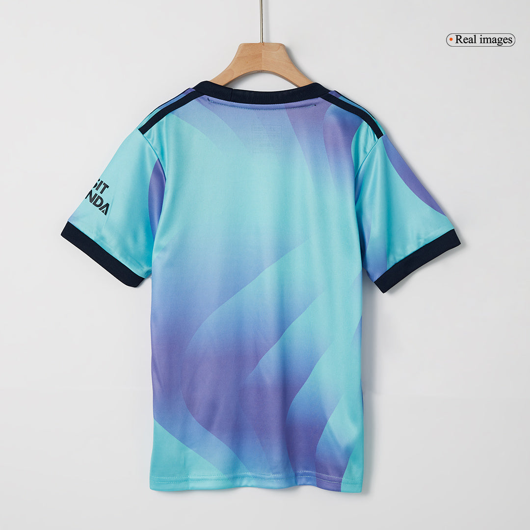 Set Tricouri Fotbal Arsenal Treilea 2024/25 Pentru Copii.