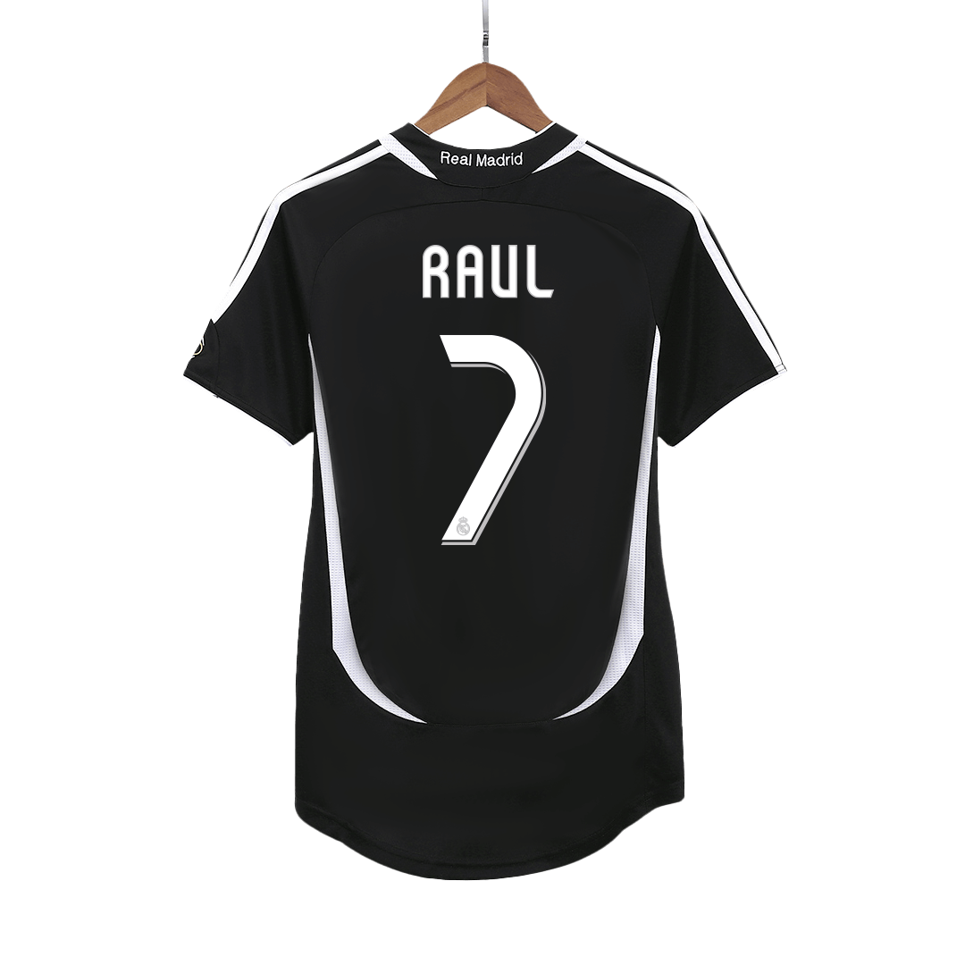 Tricouri Fotbal Vintage Real Madrid RAUL #7 Deplasare 2006/07