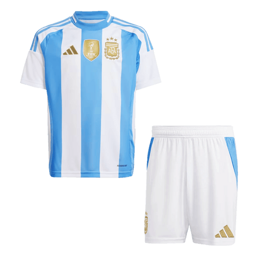 Set Tricouri Fotbal Argentina Acasă 2024 Pentru Copii