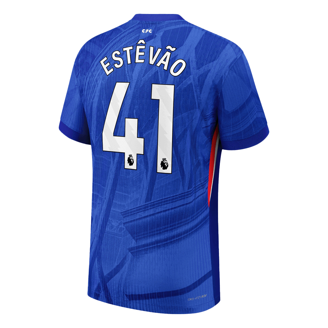Tricouri Fotbal Chelsea ESTÊVÃO #41 Acasă 2025/26 Authentic