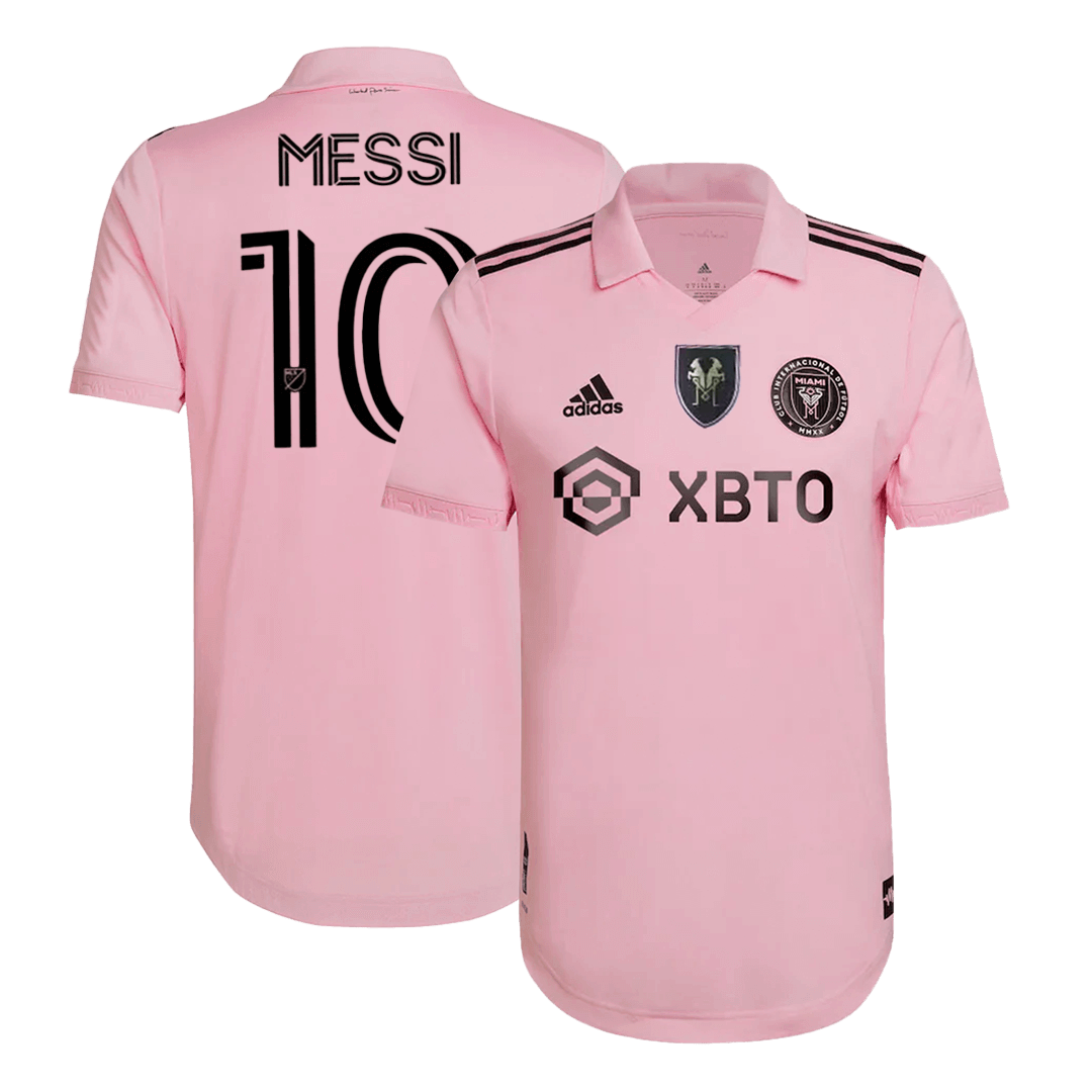 Tricouri Fotbal Inter Miami CF MESSI #10 Acasă 2023 Authentic