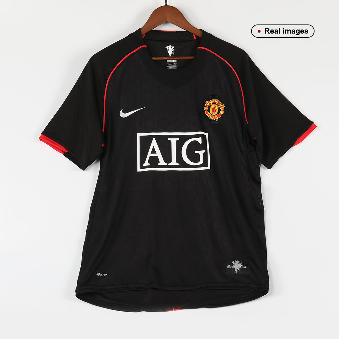 Tricouri Fotbal Vintage Manchester United Deplasare 2007/08