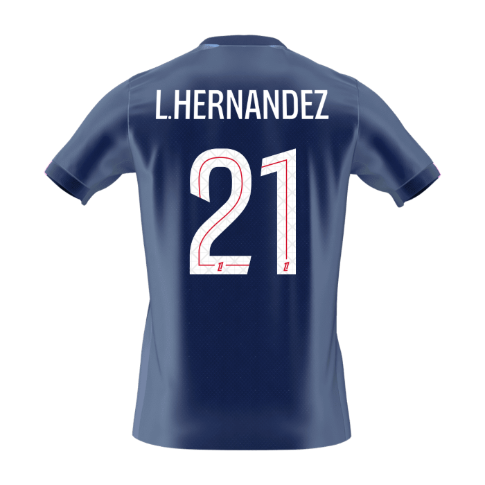 Tricouri Fotbal PSG L.HERNANDEZ #21 Acasă 2025/26 - Premium