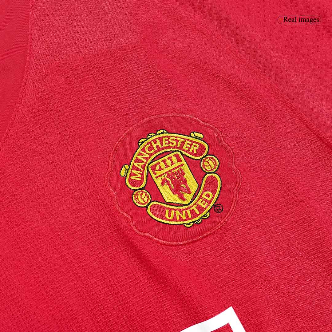 Tricouri Fotbal Vintage Manchester United RONALDO #7 Acasă 2007/08 Mânecă Lungă