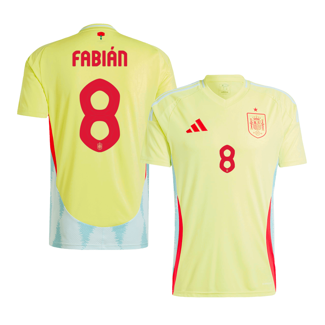 Tricouri Fotbal Spania FABIÁN #8 Deplasare 2024