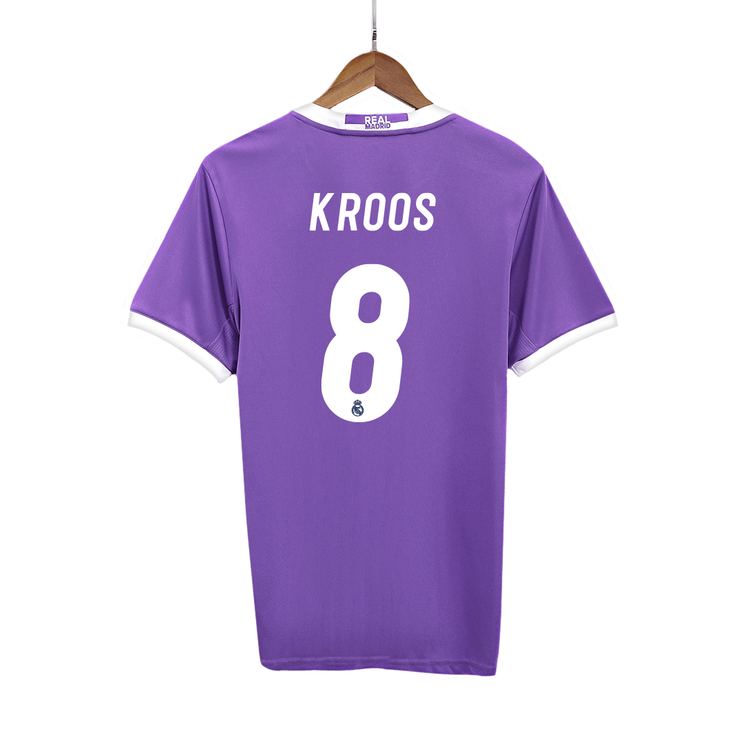 Tricouri Fotbal Vintage Real Madrid KROOS #8 Deplasare 2016/17