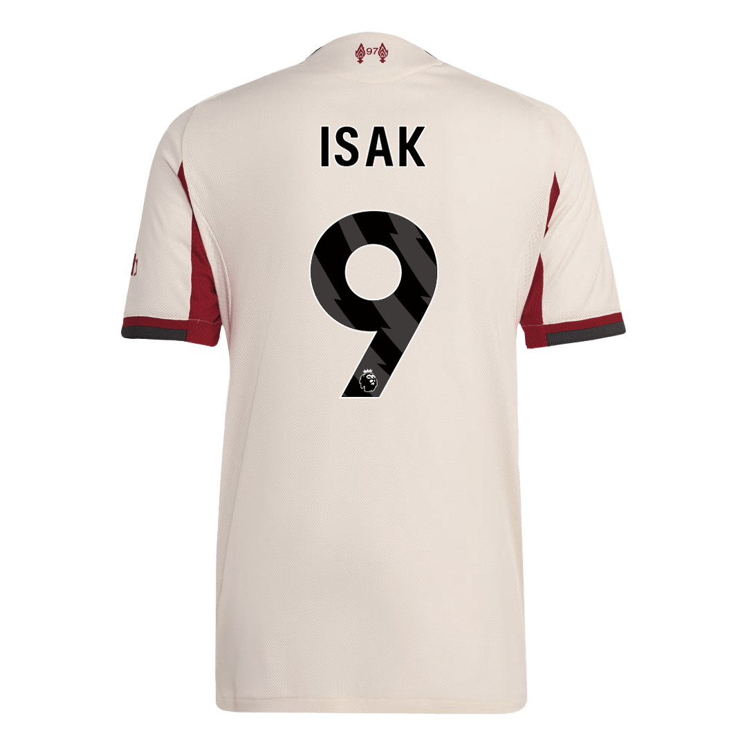 Tricouri Fotbal Liverpool ISAK ##9 Deplasare 2025/26 Authentic