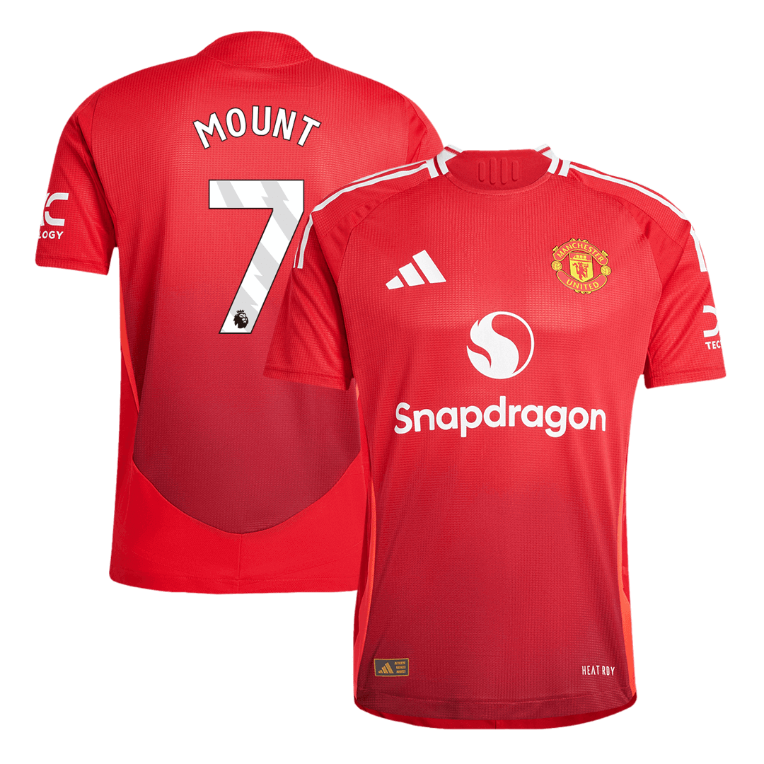 Tricouri Fotbal Manchester United MOUNT #7 Acasă 2024/25 Authentic