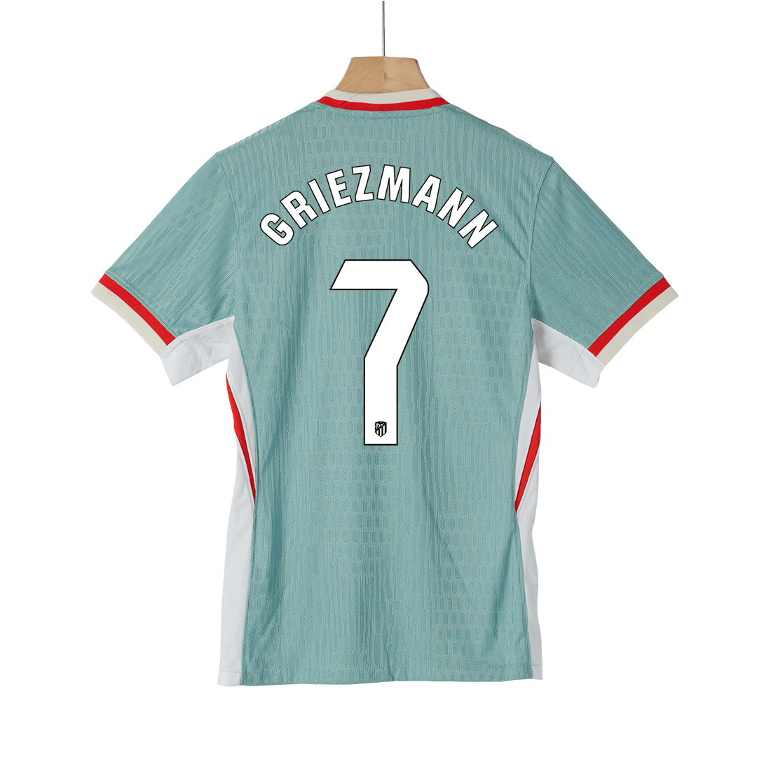 Tricouri Fotbal Atletico Madrid GRIEZMANN #7 Deplasare 2024/25 Authentic