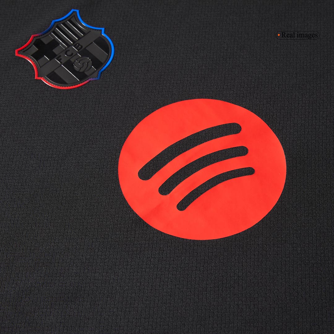 Tricouri Fotbal Barcelona RAPHINHA #11 Deplasare 2024/25 Authentic - UCL (Spotify Logo Without Text)