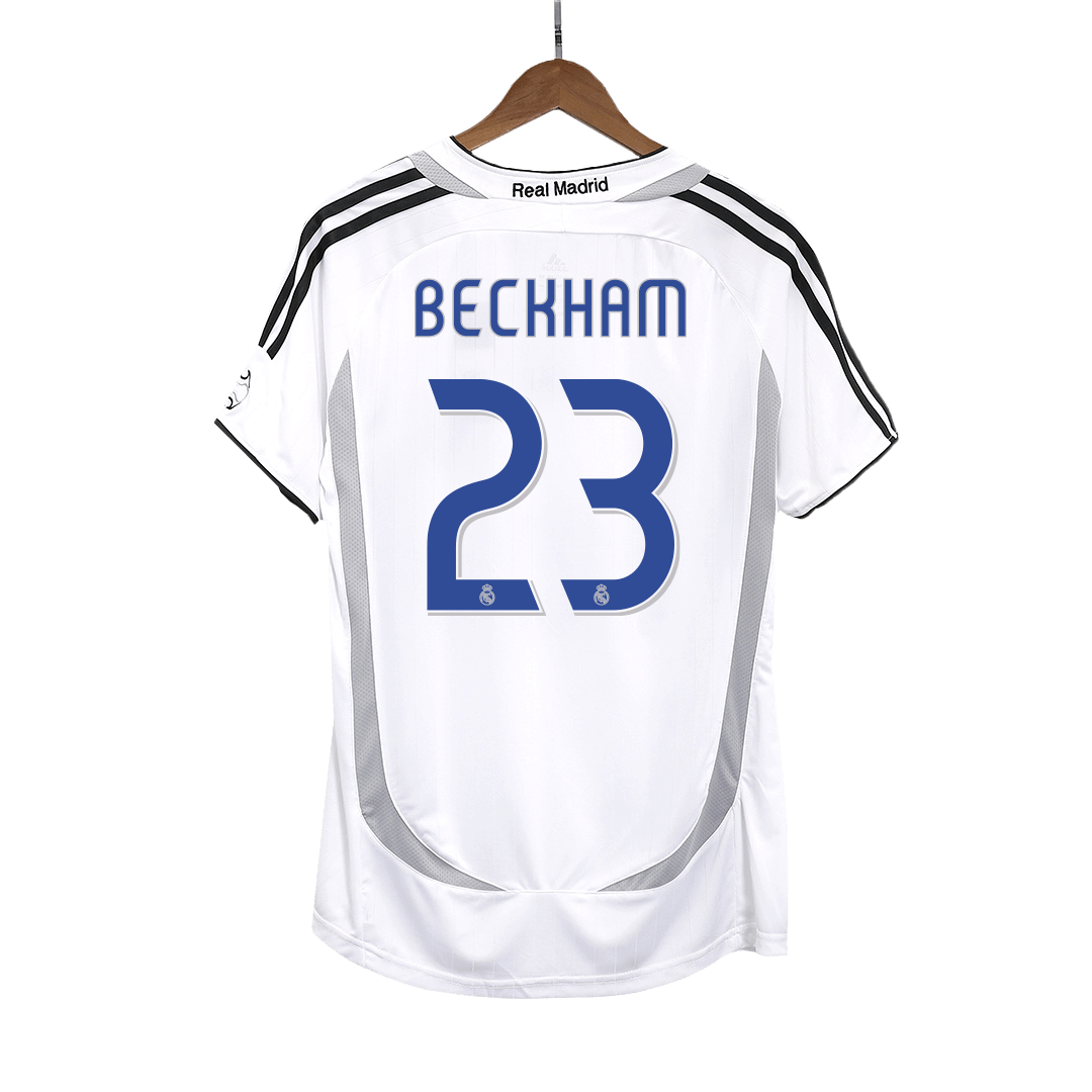 Tricouri Fotbal Vintage Real Madrid BECKHAM #23 Acasă 2006/07