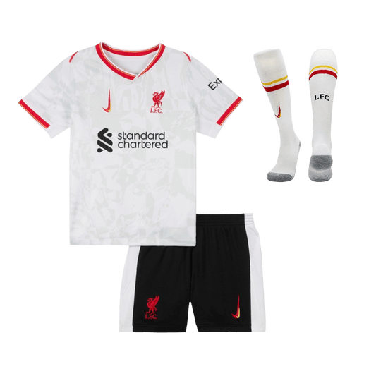 Set Tricouri Fotbal Liverpool Treilea 2024/25 Pentru Copii