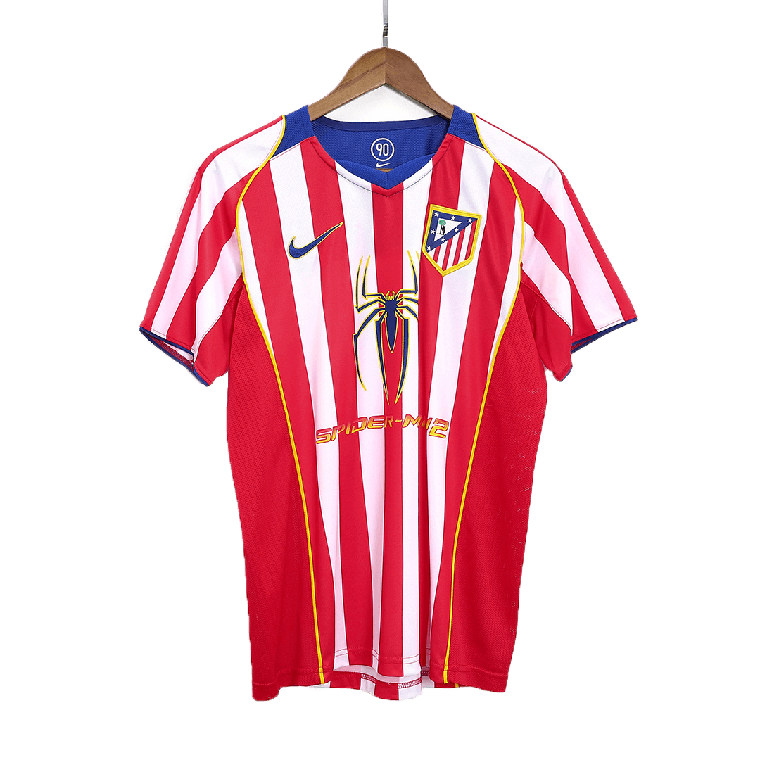 Tricouri Fotbal Vintage Atletico Madrid Acasă 2004/05