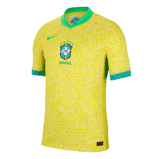 Tricouri Fotbal Brazilia Acasă 2024 Authentic