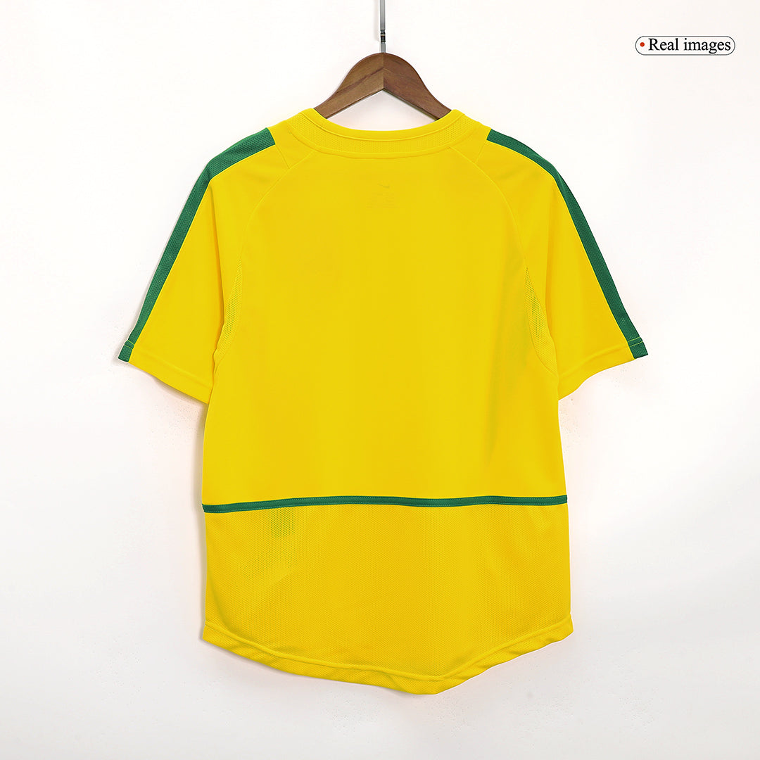 Tricouri Fotbal Vintage Brazilia Acasă 2002/03