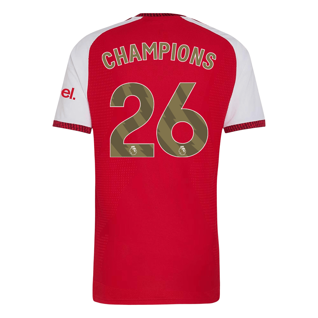 Tricouri Fotbal Arsenal CHAMPIONS #26 Acasă 2026/27 Authentic - CHAMPIONS