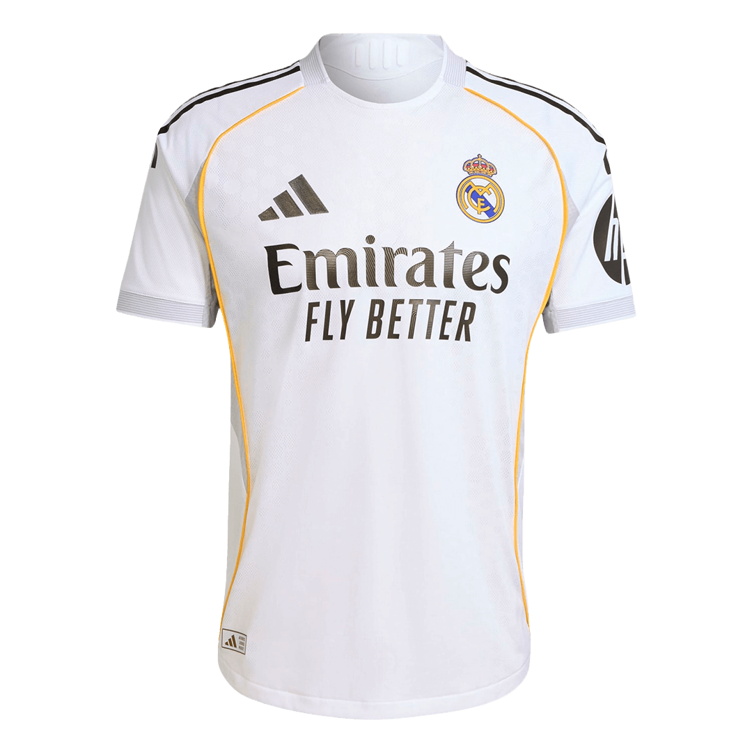 Tricouri Fotbal Real Madrid BELLINGHAM #5 Acasă 2025/26 Authentic - Premium