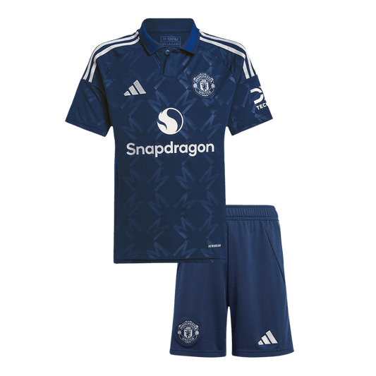 Set Tricouri Fotbal Manchester United Deplasare 2024/25 Pentru Copii