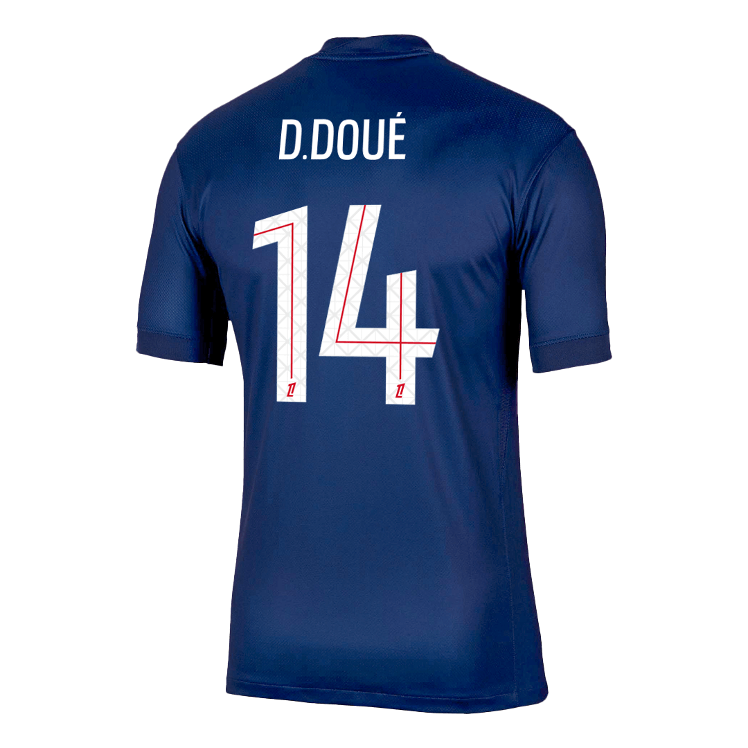 Tricouri Fotbal PSG D.DOUÉ #14 Acasă 2025/26 - Premium (mărime mare)
