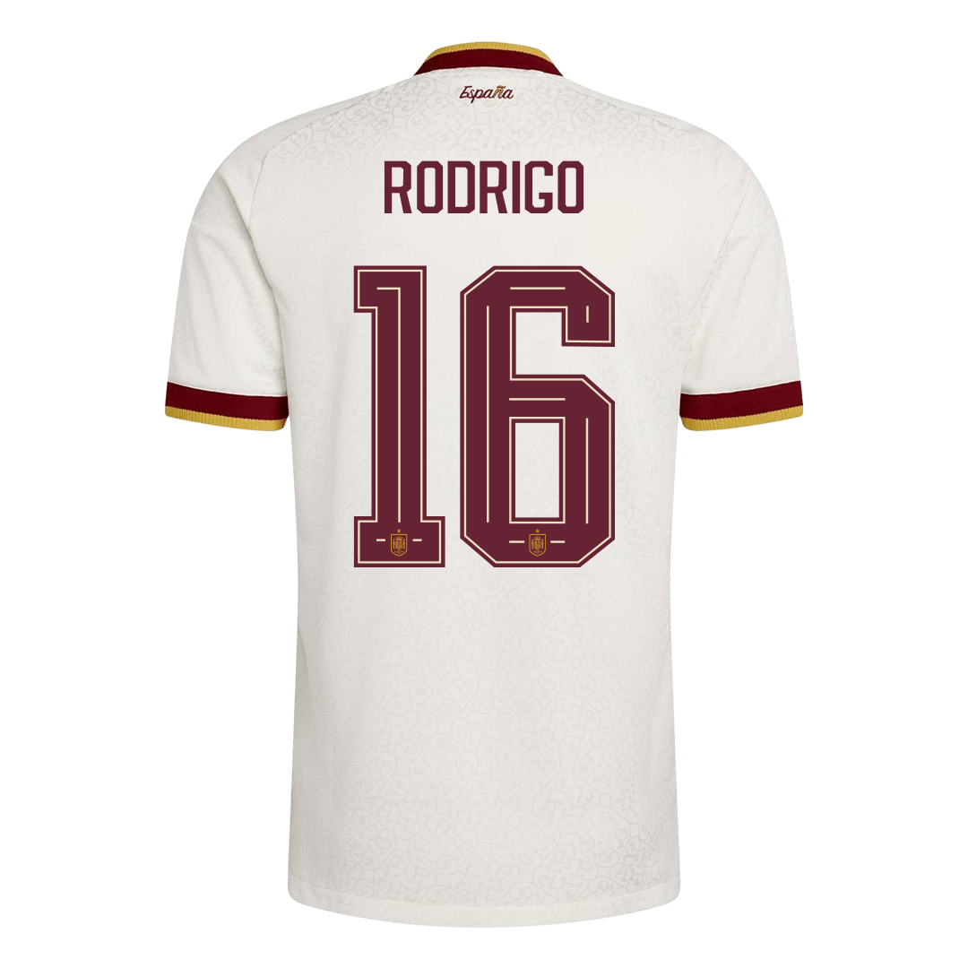 Tricouri Fotbal Spania RODRIGO #16 Deplasare Cupa Mondială 2026 Authentic